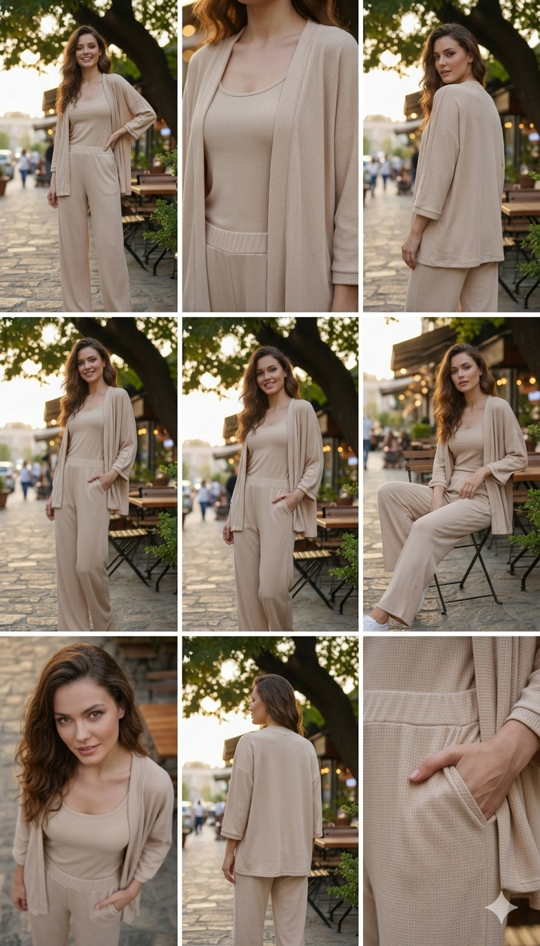 Ensemble Sauge - Beige